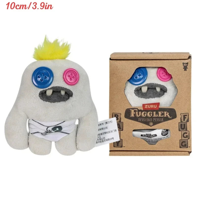 Fuggler Ugly Teeth Monsters Plush Toys Fuggler Baby Cartoon Wide Eyed Weirdo Rabbit Peluche Kawaii Multicolor Peluche Doll 8-9CM