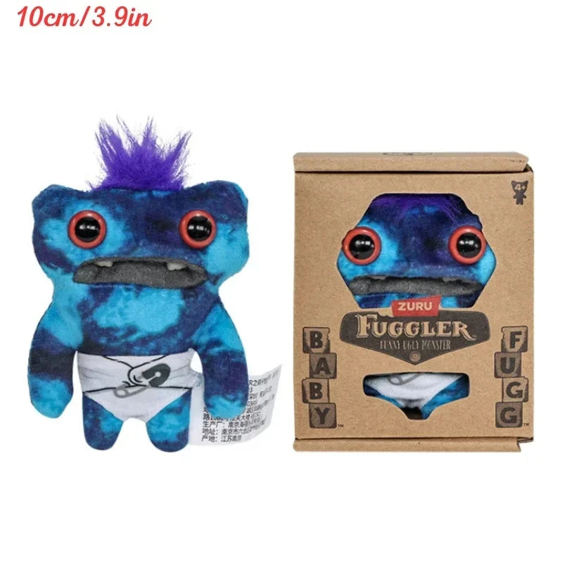 Fuggler Ugly Teeth Monsters Plush Toys Fuggler Baby Cartoon Wide Eyed Weirdo Rabbit Peluche Kawaii Multicolor Peluche Doll 8-9CM