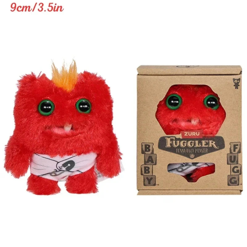 Fuggler Ugly Teeth Monsters Plush Toys Fuggler Baby Cartoon Wide Eyed Weirdo Rabbit Peluche Kawaii Multicolor Peluche Doll 8-9CM