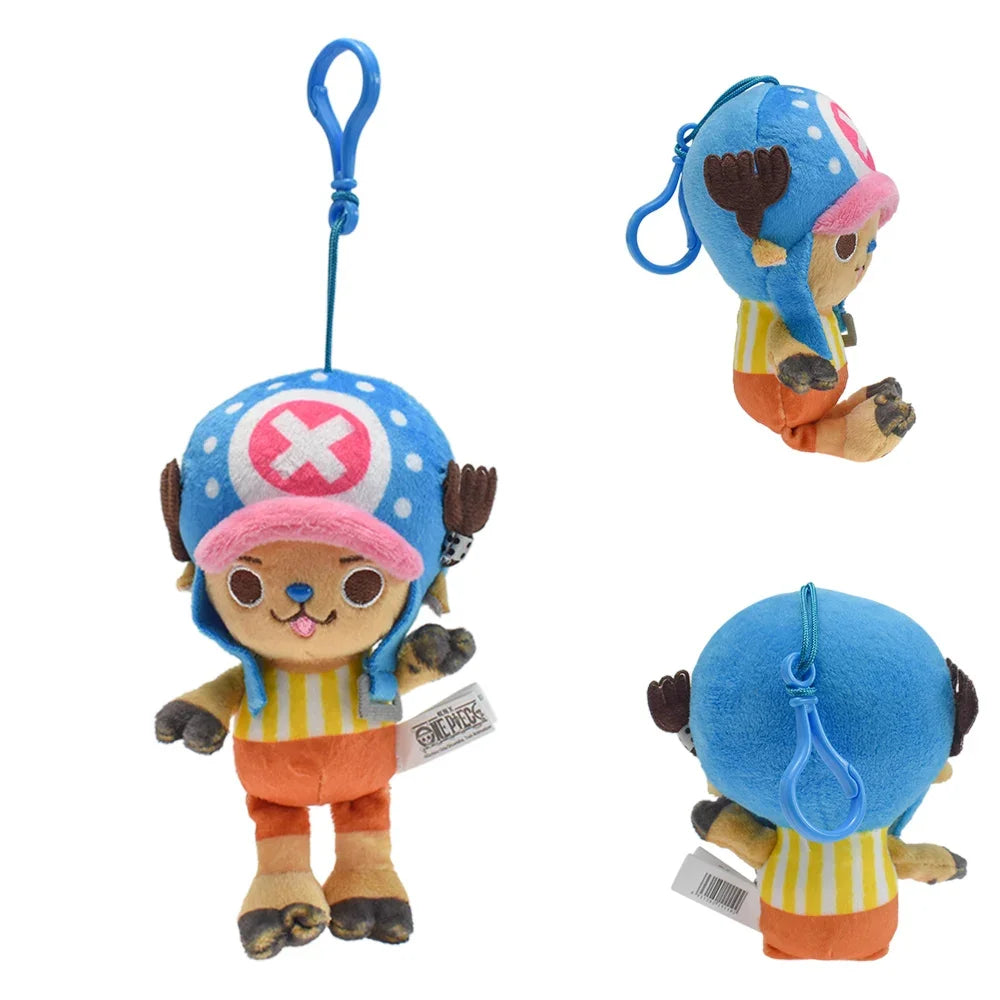 One Piece Original Plush Keychain Doll 12cm Laboon Luffy Tony Chopper Laboon Sabo Soft Stuffed Toy Backpack Ornaments Toy