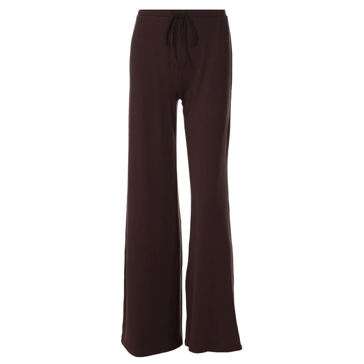 BOOFEENAA Baggy-Sweatpants, bequeme Lounge-Hose mit Kordelzug, Damen-Unterteil, lässige Hose mit weitem Bein, Schwarz, C15-BI30