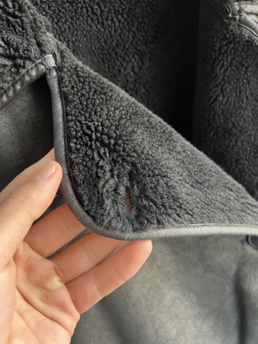 ETJ 2025 Herbst/Winter Neuankömmling Damen ZW-Serie Doppelseitiger Kragen Übergroße Langarmjacke Warmer Mantel 3548246