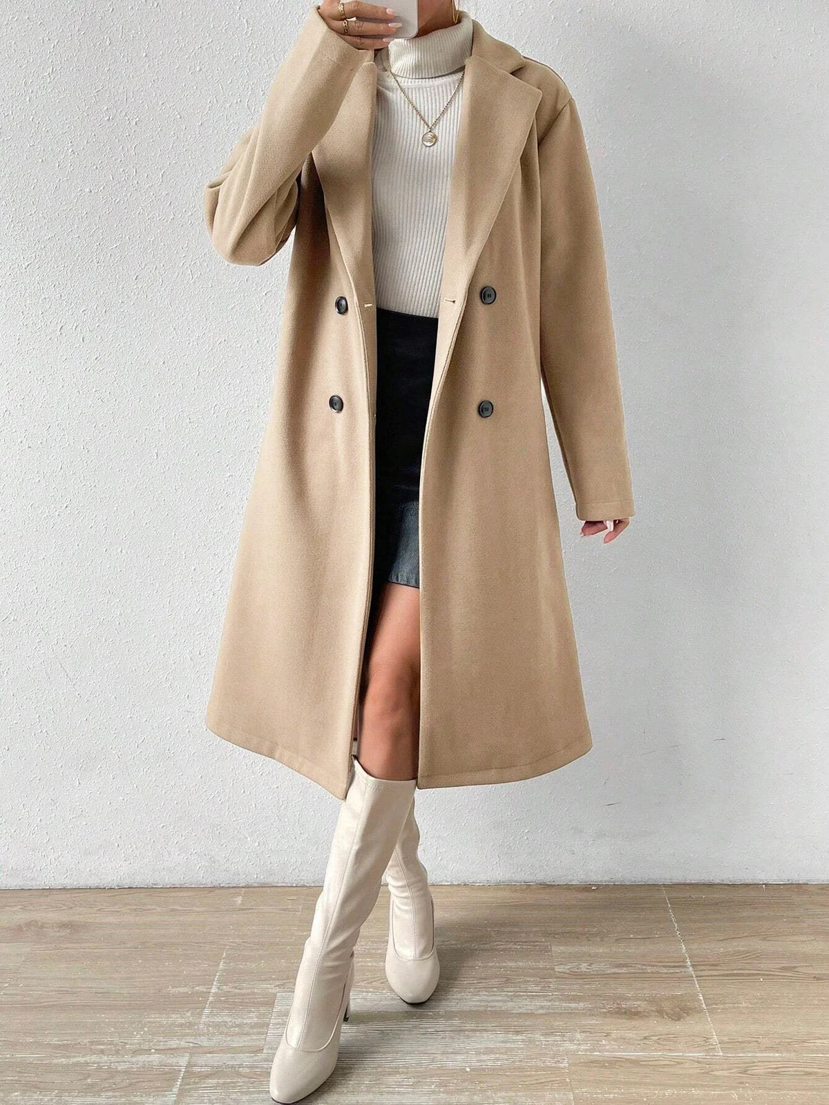 Herbst Winter Damen Mantel