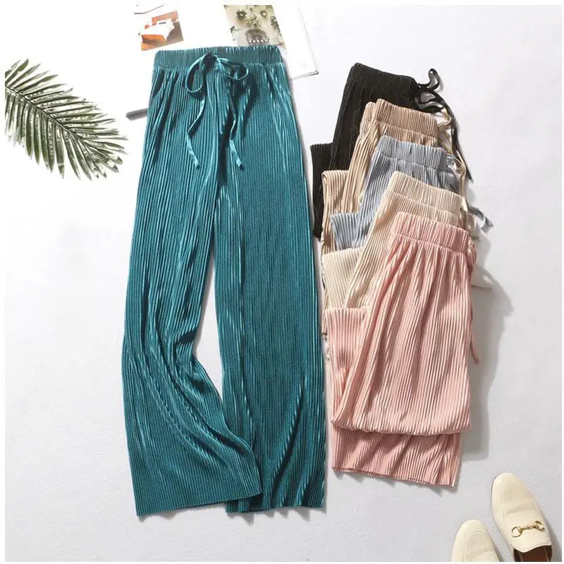 Frauen Mode Sommer Breite Bein Hosen