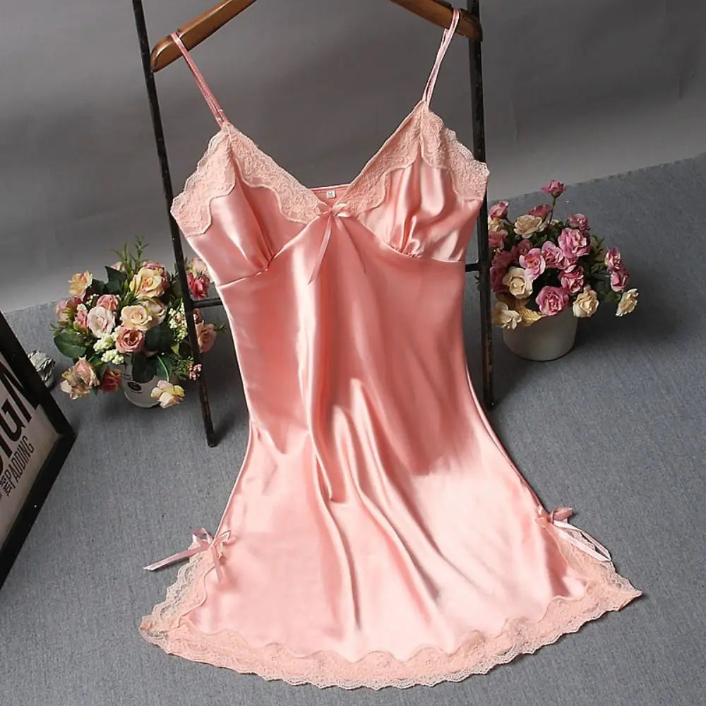 Sexy Spitze Patchwork Camisola Dessous Nighty Hochzeit Kleid Schlaf Tragen Nachthemd Kleidung frauen Nachthemden Sexy Nachtwäsche