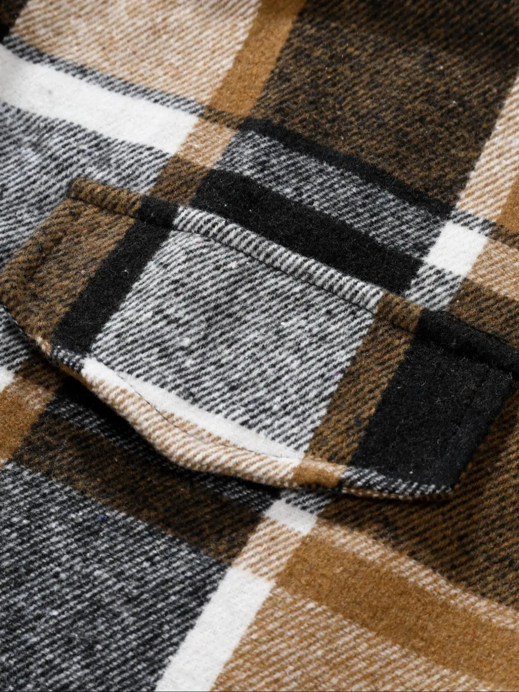 Retro-Karohemd für Herren, lässig, elegant, mit Knöpfen, langärmlig, Hemdjacke für Frühling, Herbst, Business