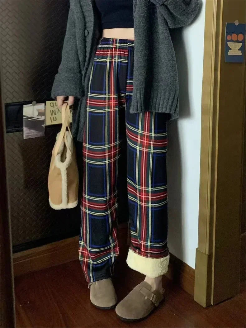 Damen Warme Plüsch Hosen