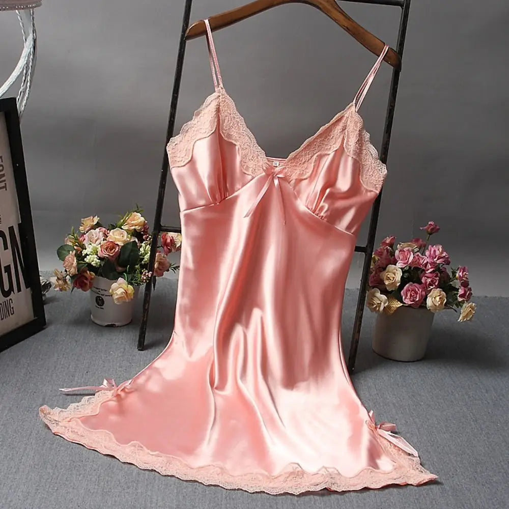 Sexy Spitze Patchwork Camisola Dessous Nighty Hochzeit Kleid Schlaf Tragen Nachthemd Kleidung frauen Nachthemden Sexy Nachtwäsche