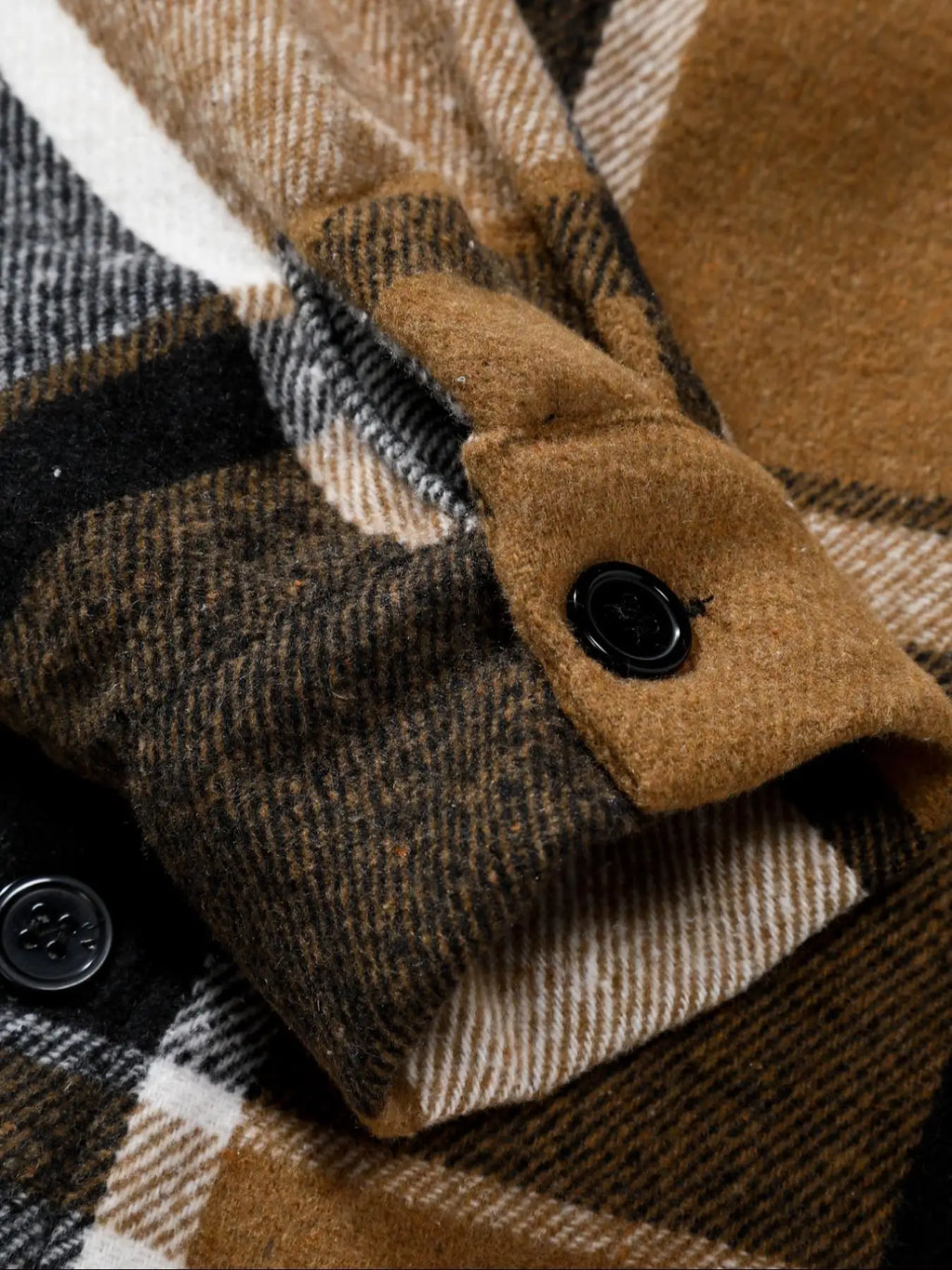 Retro-Karohemd für Herren, lässig, elegant, mit Knöpfen, langärmlig, Hemdjacke für Frühling, Herbst, Business