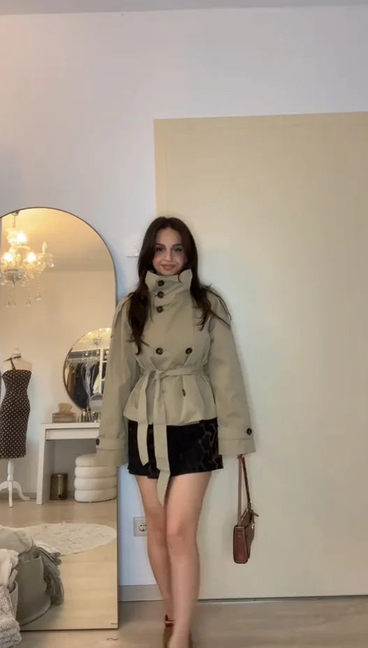 Herbst kurze jacke