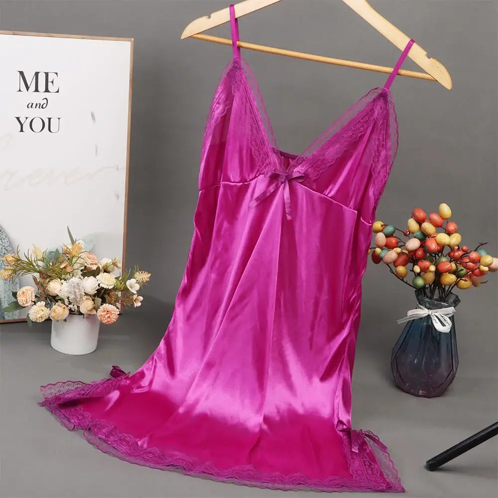 Sexy Spitze Patchwork Camisola Dessous Nighty Hochzeit Kleid Schlaf Tragen Nachthemd Kleidung frauen Nachthemden Sexy Nachtwäsche