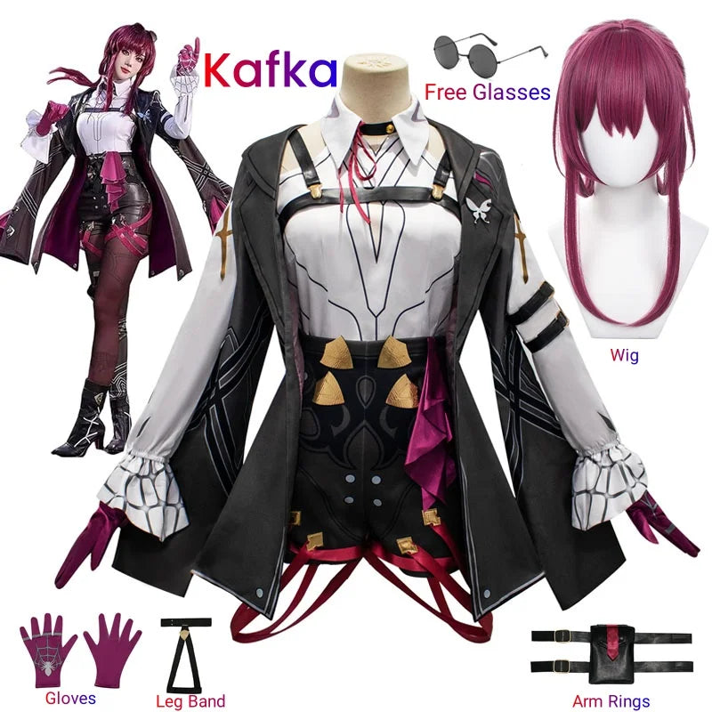 Honkai Kafka Cosplay Kostüm Halloween Party