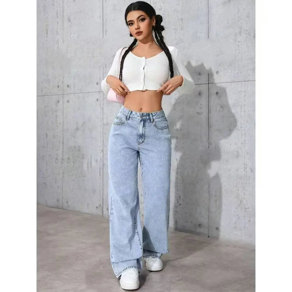 Damen Weitbein-Hose
