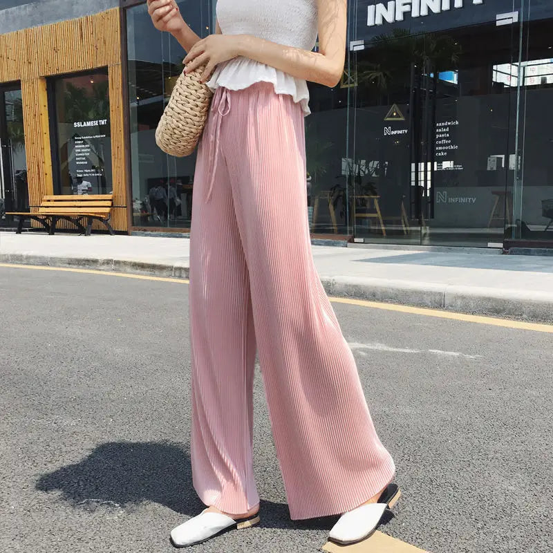 Frauen Mode Sommer Breite Bein Hosen
