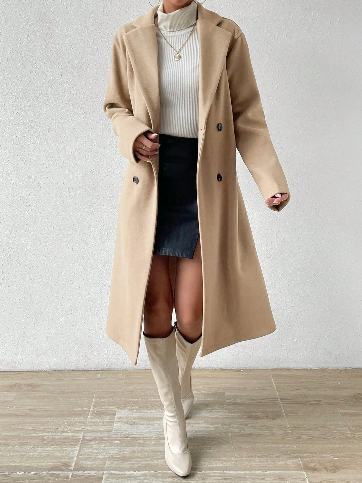Herbst Winter Damen Mantel