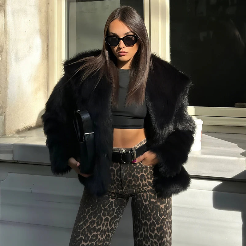 MUJER Faux Pelz Haarigen Mantel Frau Warme Winter Flauschigen Mantel Frauen Neue Plüsch Jacken für Frauen Outer Luxus frauen Teddy mäntel