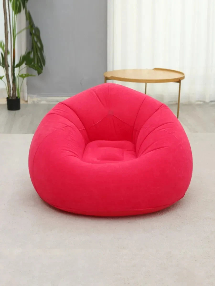 Inflatable Lazy Sofa Folding Portable Pvc Inflatable Air Chair for Living Room Outdoor Camping Convenient Beach Lounge Chair