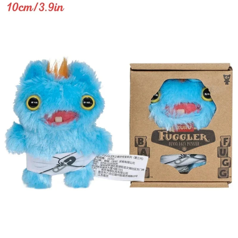 Fuggler Ugly Teeth Monsters Plush Toys Fuggler Baby Cartoon Wide Eyed Weirdo Rabbit Peluche Kawaii Multicolor Peluche Doll 8-9CM