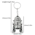 Vintage Star War Men's Spaceship Keychain Anime Destroyer Battleship Car Trinket Bag Keyrings Accessories Party Gifts