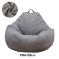 Large Small Lazy Sofa Cover Chairs Without Filler Linen Cloth Lounger Seat Bean Bag Pouf Puff Couch Tatami Living Room