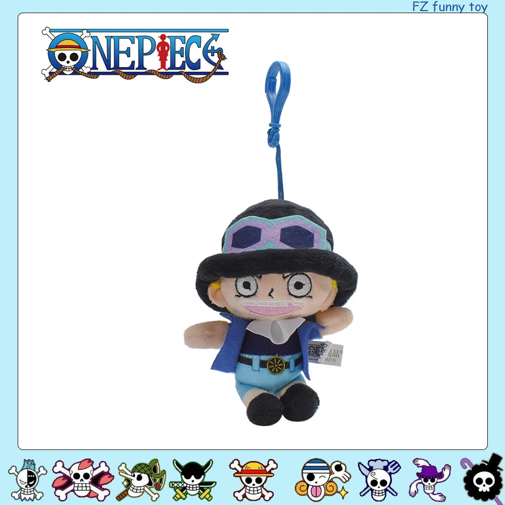One Piece Original Plush Keychain Doll 12cm Laboon Luffy Tony Chopper Laboon Sabo Soft Stuffed Toy Backpack Ornaments Toy