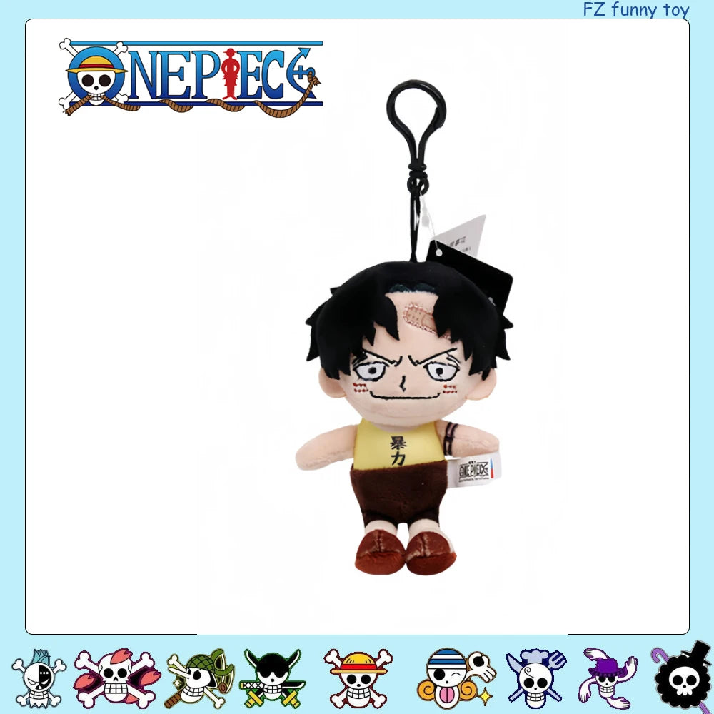 One Piece Original Plush Keychain Doll 12cm Laboon Luffy Tony Chopper Laboon Sabo Soft Stuffed Toy Backpack Ornaments Toy