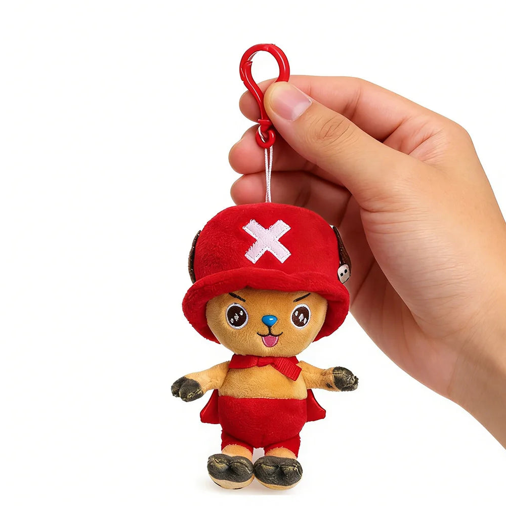 One Piece Original Plush Keychain Doll 12cm Laboon Luffy Tony Chopper Laboon Sabo Soft Stuffed Toy Backpack Ornaments Toy