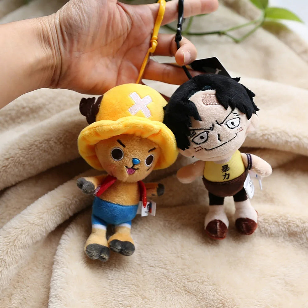 One Piece Original Plush Keychain Doll 12cm Laboon Luffy Tony Chopper Laboon Sabo Soft Stuffed Toy Backpack Ornaments Toy