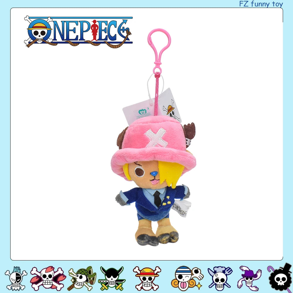 One Piece Original Plush Keychain Doll 12cm Laboon Luffy Tony Chopper Laboon Sabo Soft Stuffed Toy Backpack Ornaments Toy
